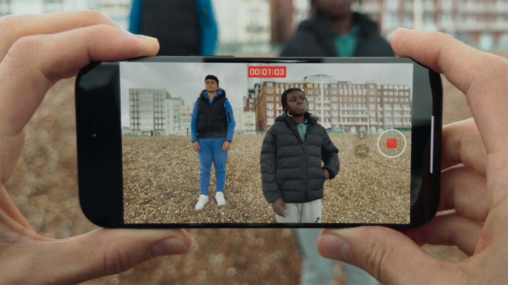 Behind the scenes from Big Man short: Credit Apple